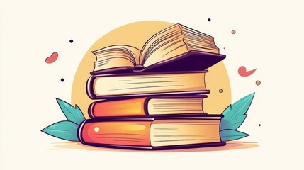 Doodle icon representing the back-to-school theme in a creative design.