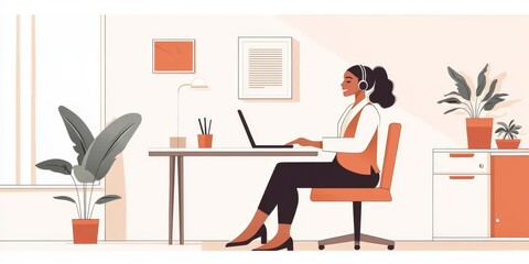 Professional businessman in a vector-styled illustration.