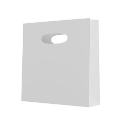 Minimalist Paper Bag Mockup - 4K High-Resolution 3D Render