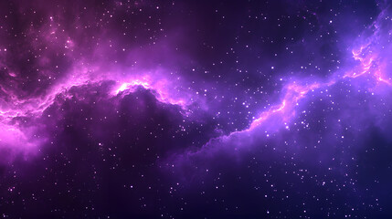 Obraz premium Purple Nebula in Space
