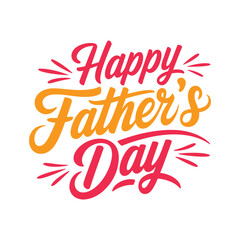 Fototapeta premium Happy Father's Day T-shirt Design Graphic