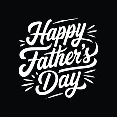 Obraz premium Happy Father's Day T-shirt Design Graphic