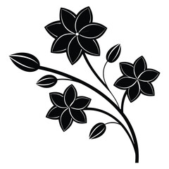 Timeless Orchid Silhouette for Botanical Art