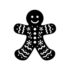 Gingerbread man  silhouette , Gingerbread man  vector