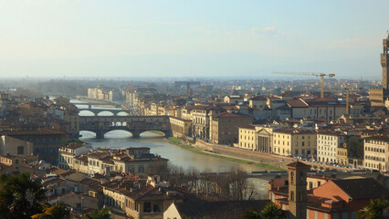 Obraz premium View of Firenze city from above