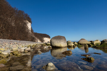 Ruegen, Sassnitz, Mecklenburg-Vorpommern, Nationalpark Jasmund, Kreidekueste, Deutschland, 19.03.2025 
