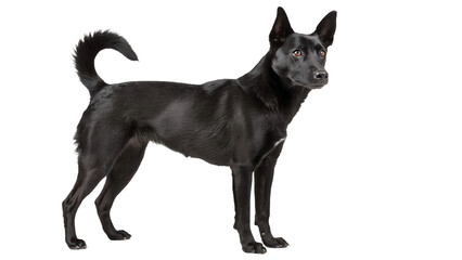 Crossbreed dog isolated on transparent background