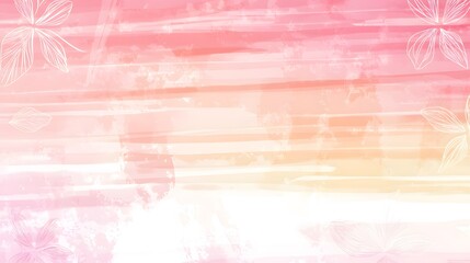 A watercolor abstract artwork depicting flowers and blended colors