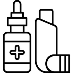 Inhaler Icon Vector Element