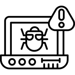 Warning System Icon Vector Element