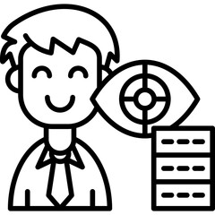 Data Vision Icon Vector Element