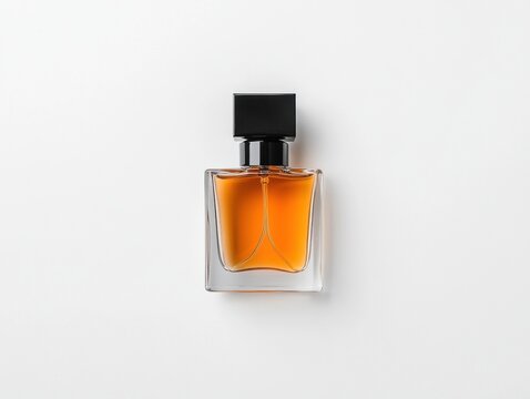 Elegant perfume bottle on a clean background.