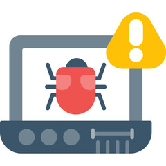 Warning System Icon Vector Element