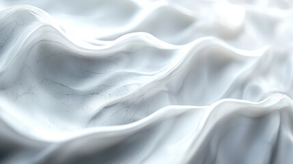 Obraz premium Abstract White Waves: A Study in Texture and Light