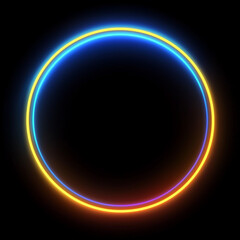 Obraz premium blue light spin, laser lights, luminous, circular halo,Light ellipse,Galaxy Glint,Glowing podium,Space tunnel, science technology, cosmetic skincare, abstract glowing background vector
