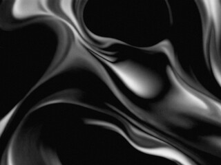Abstract black and white swirling pattern, dynamic and fluid.