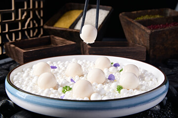 Exquisite imitation vegetable pearl foie gras