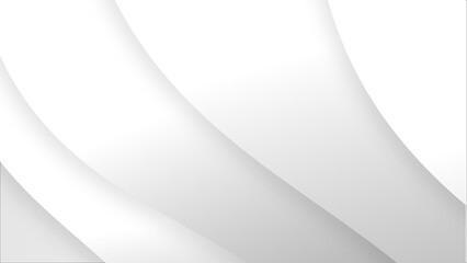 Smooth white abstract waves, clean and minimalist design.