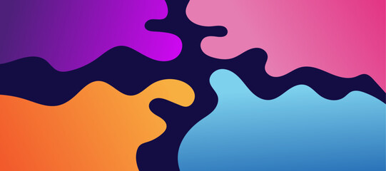 Obraz premium Vibrant abstract rainbow gradient background with flowing colors and seamless blend .