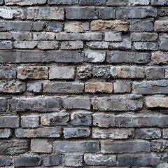 Obraz premium Rough brick wall close-up showcasing natural color tones