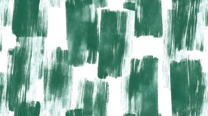 Green Paint Strokes Arranged Across a White Background Beautifully