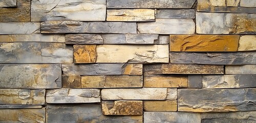 Obraz premium Textured rough brick wall with natural colors for backdrop