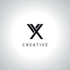 Fototapeta premium Creative Letter VX XV Monogram Logo Template With Vector Eps.