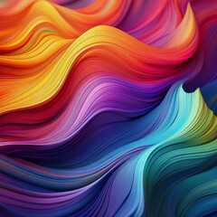 Obraz premium Abstract beautiful color soft texture wave background. AI Generated
