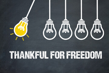 Fototapeta premium Thankful For Freedom 