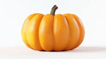 Obraz premium Halloween Pumpkin Isolated on White Background - Full Depth