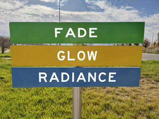 FADE - GLOW - RADIANCE: The Evolution of Light in Nature, Symbolizing the Transition from Dimming...