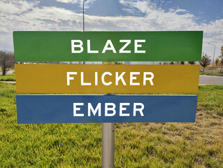 BLAZE - FLICKER - EMBER: The Journey of Passion and Transformation in Nature, Representing the...