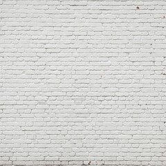 "White Painted Old Brick Wall Panoramic Background - Rustic & Vintage Texture"