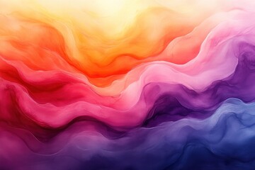 Obraz premium Fluid Movement of Soft Pastel and Bold Tones with Metallic Gold Accents Emanating a Dreamy Ethereal Aesthetic