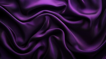 Obraz premium Ultra-HD deep purple gradient background with smooth transitions from dark purple to black, creating a rich and luxurious feel. Perfect for high-end luxury brands and premium product showcases.