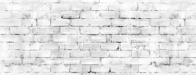 White brick wall background texture architecture industrial.