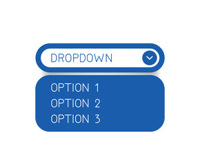 Blue dropdown.