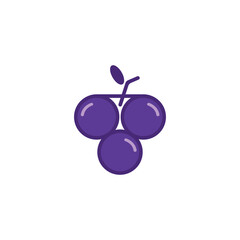 grape fruit vector logo design
