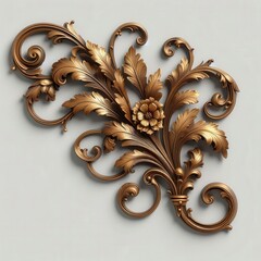 gold ornaments frames & Decorative Baroque Corner