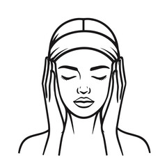 Woman feeling head pain during magnetic storms  