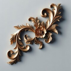 gold ornaments frames & Decorative Baroque Corner