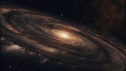 Fototapeta premium Majestic View of a Swirling Galactic Core