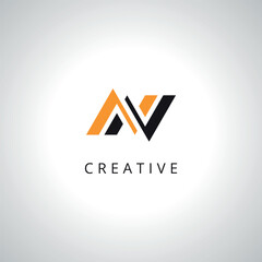 Abstract Letter NN Monogram Logo Template With Vector Eps.