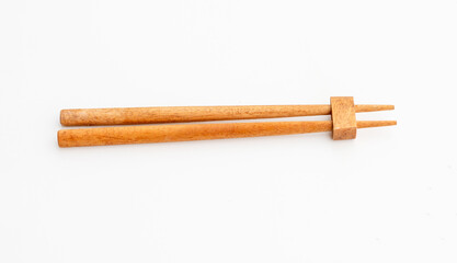 Wooden Chopsticks Resting on Holder – Simple and Elegant Dining Setup