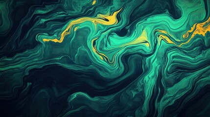 Abstract Teal & Gold Marble Texture