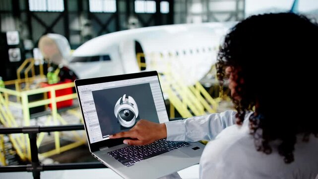 Airplane Maintenance At Airport