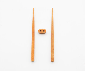 Wooden Chopsticks with Stand – Asian Dining Culture Concept