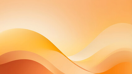 Abstract Golden Sunset Waves orange gradient background, defocused, textured, blurred motion, ai