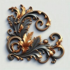 gold ornaments frames & Decorative Baroque Corner