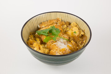Katsu Don Rice Bowl with Fried Pork and Egg